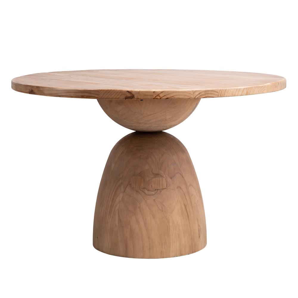 Henry & Mason - Calabasa 48in Round Natural Reclaimed Pine Wood Dining Table - DV7443 veiw 1