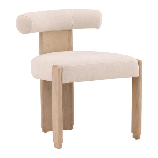 Henry & Mason - Paltro Rubberwood Dining Chair in Cream - DV7514 veiw 1