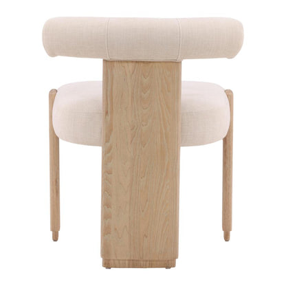 Henry & Mason - Paltro Rubberwood Dining Chair in Cream - DV7514 veiw 4
