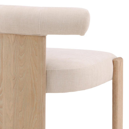 Henry & Mason - Paltro Rubberwood Dining Chair in Cream - DV7514 veiw 5