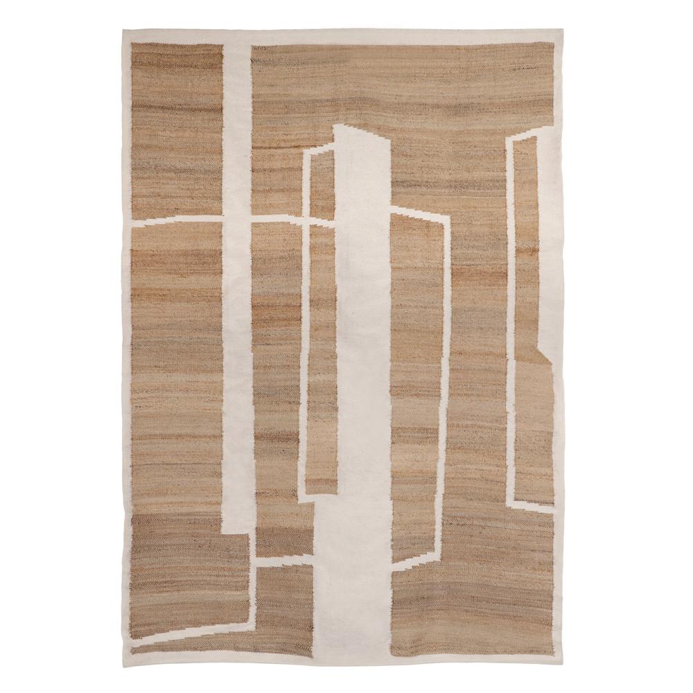 Henry & Mason - Harold Handwoven Wool and Jute 8 X 10 Area Rug in Natural and Ivory - DV7606 veiw 1