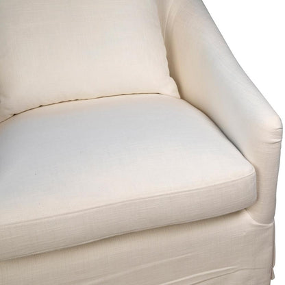 Henry & Mason - Lucas Swivel Chair in White Linen - DV7857 veiw 5