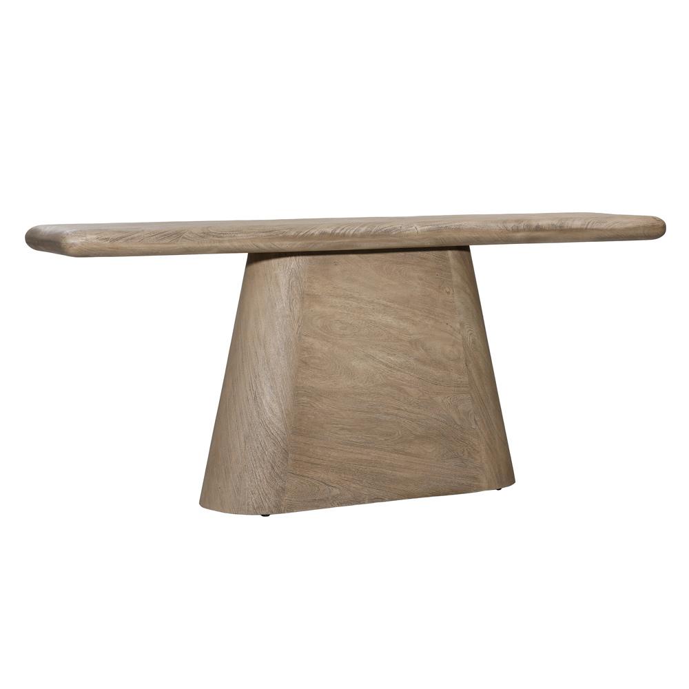 Henry & Mason - Langer Natural Sandblasted Acacia Wood Console Table - DV7657 veiw 1