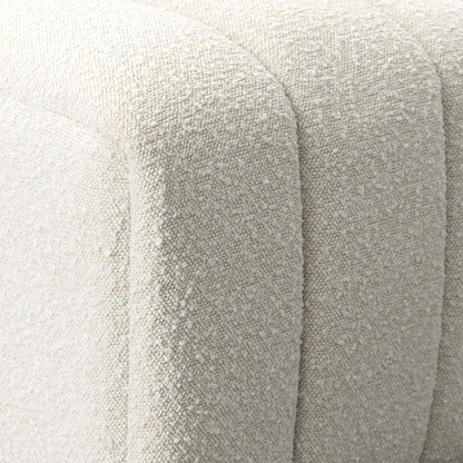 Henry & Mason - Yosem Solid Pine Dining Chair in Cream Boucle Performance Fabric with Casters - DV7384 veiw 5