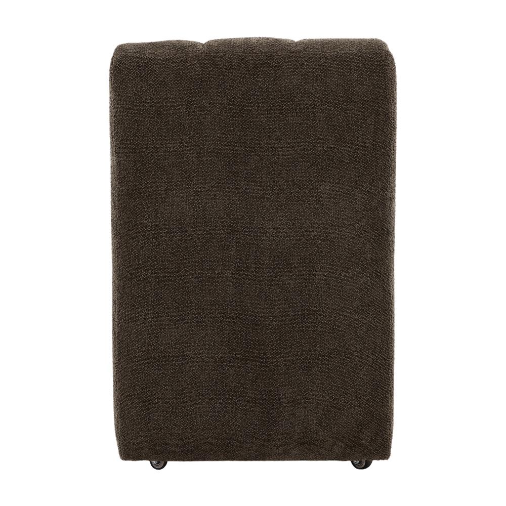 Henry & Mason - Yosem Solid Pine Dining Chair in Olive Chenille Fabric with Casters - DV7385 veiw 4