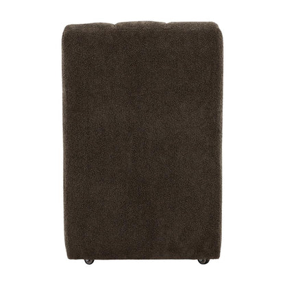 Henry & Mason - Yosem Solid Pine Dining Chair in Olive Chenille Fabric with Casters - DV7385 veiw 4