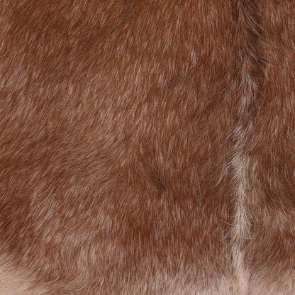 Henry & Mason - Nilda Natural Teak Wood with Brown and White Goat Hide Occasional Chair - DV7042 veiw 5