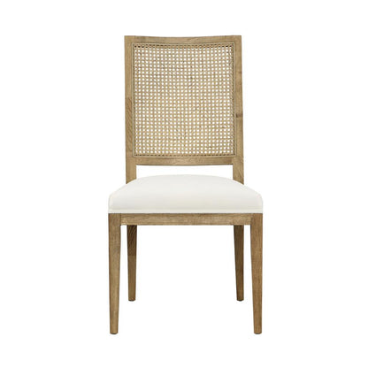 Henry & Mason - Edward Black Oak Wood with Natural Rattan and Gray Performance Fabric - DV7337 veiw 2