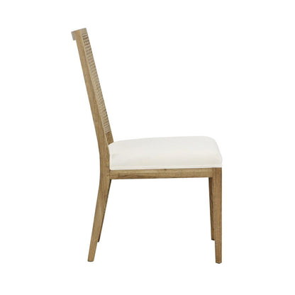 Henry & Mason - Edward Black Oak Wood with Natural Rattan and Gray Performance Fabric - DV7337 veiw 3