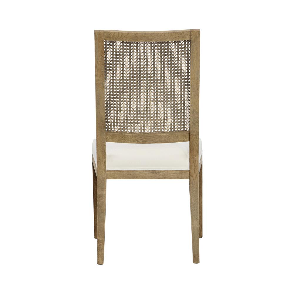 Henry & Mason - Edward Black Oak Wood with Natural Rattan and Gray Performance Fabric - DV7337 veiw 4
