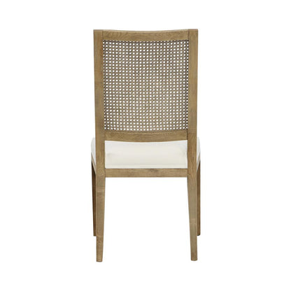 Henry & Mason - Edward Black Oak Wood with Natural Rattan and Gray Performance Fabric - DV7337 veiw 4