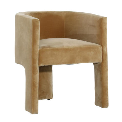 Henry & Mason - Haifa Solid Pine Wood Dining Chair with Camel Upholstery - DV7398 veiw 1