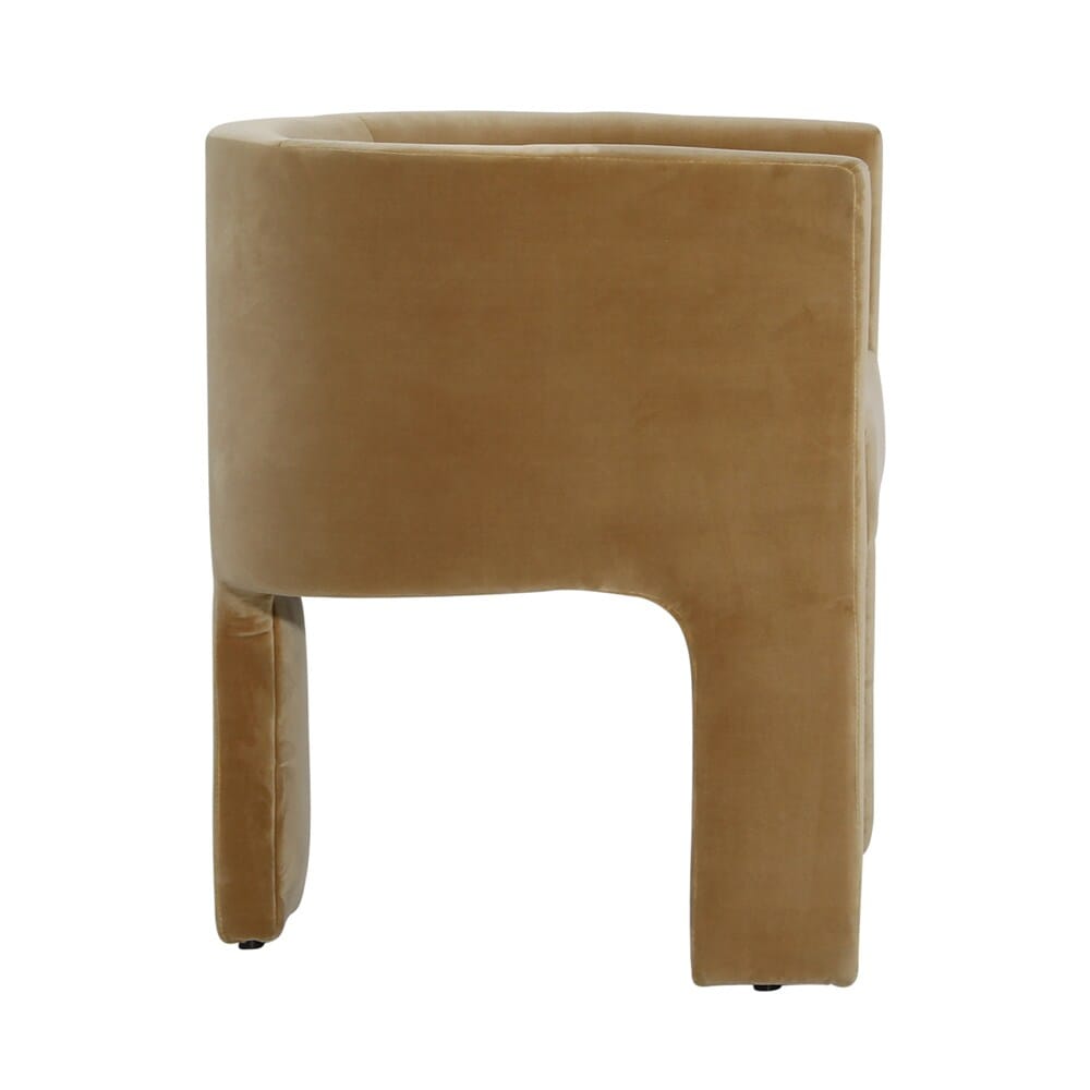 Henry & Mason - Haifa Solid Pine Wood Dining Chair with Camel Upholstery - DV7398 veiw 3