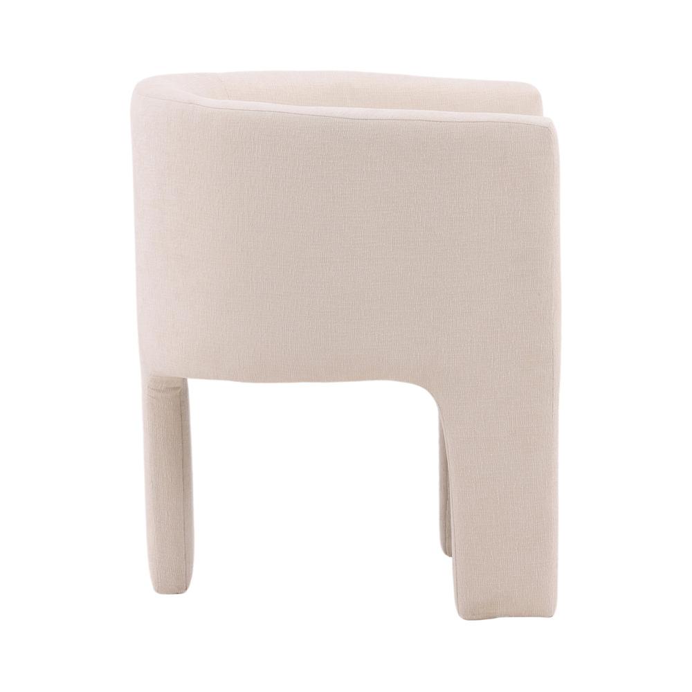 Henry & Mason - Haifa Solid Pine Wood Dining Chair with Cream Upholstery - DV7399 veiw 3
