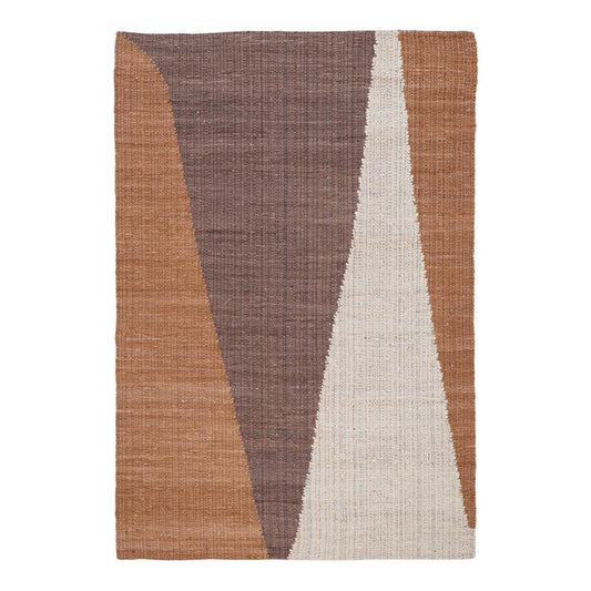 Henry & Mason - Marta Handwoven Cotton Rug in Shades of Brown 6x9 - DV7323 veiw 1