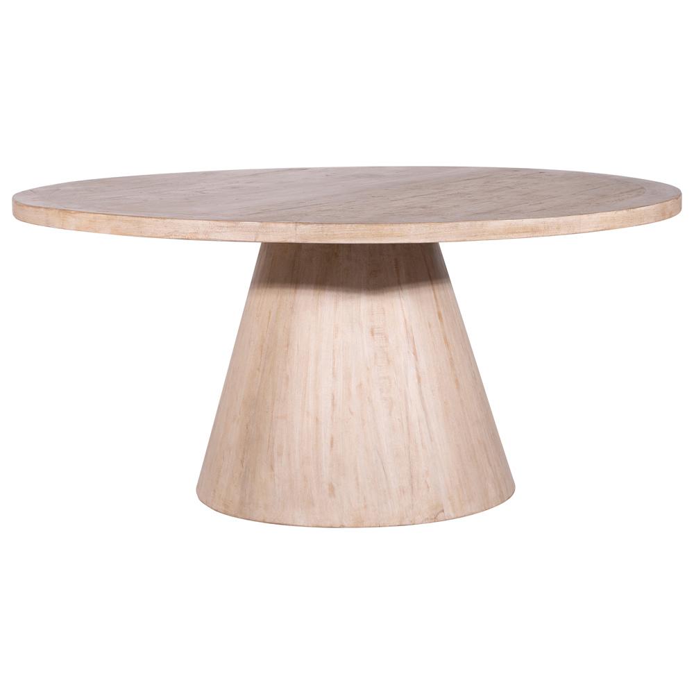 Henry & Mason - Rachel 65in Round Reclaimed Pine Wood Counter Table in Light Warm Wash - DV7432 veiw 1