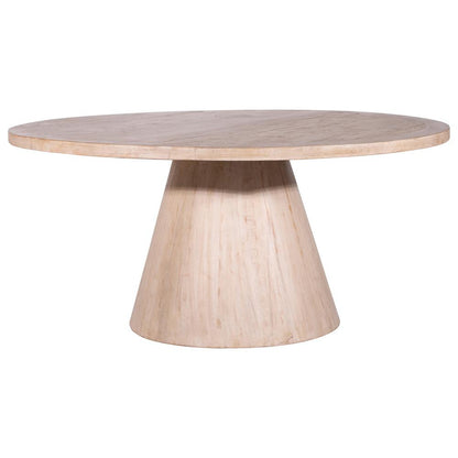 Henry & Mason - Rachel 65in Round Reclaimed Pine Wood Counter Table in Light Warm Wash - DV7432 veiw 1