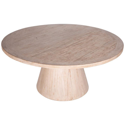 Henry & Mason - Rachel 65in Round Reclaimed Pine Wood Counter Table in Light Warm Wash - DV7432 veiw 2