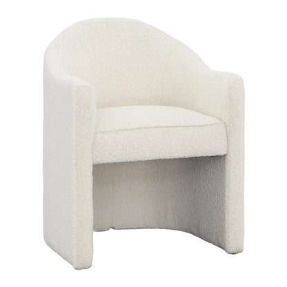 Henry & Mason - Wendle Solid Pine Wood Dining Chair with Cream Boucle Fabric - DV7378 veiw 1