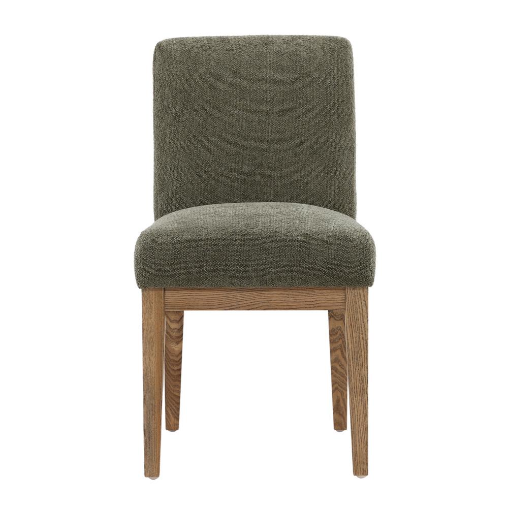 Henry & Mason - Scottie Dining Chair in Olive Green with Ash Wood Legs - DV7382 veiw 2