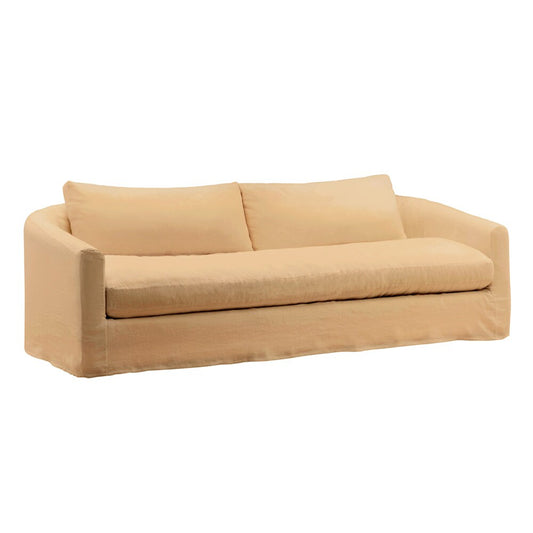 Henry & Mason - Henderson Birch Wood Sofa Frame and Slipcover in Wheat veiw 1