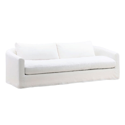 Henry & Mason - Henderson Birch Wood Sofa Frame and Slipcover in White veiw 1