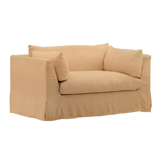 Henry & Mason - Barrister Chair and a half Frame and Slipcover Wheat veiw 1