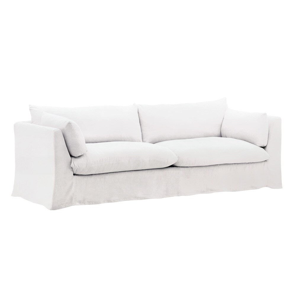 Henry & Mason - Barrister Sofa Frame and Slipcover White veiw 1
