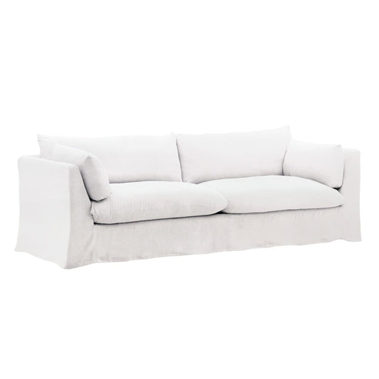 Henry & Mason - Barrister Sofa Frame and Slipcover White veiw 1