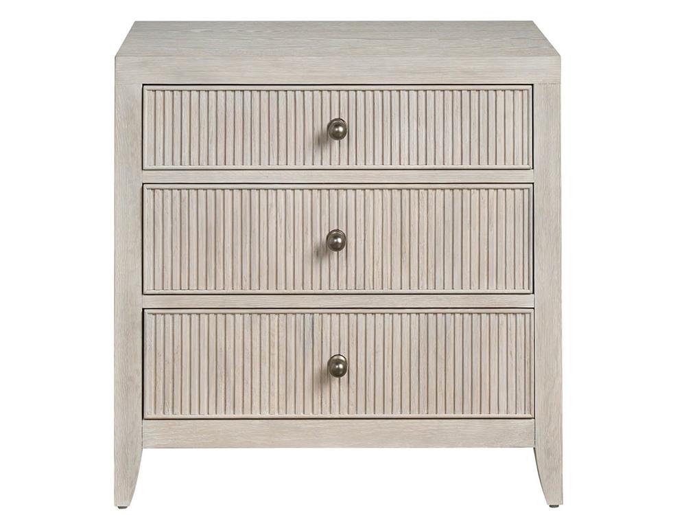 Universal Furniture - Carmen Three Drawer Nightstand - White Oak - U428355 veiw 2