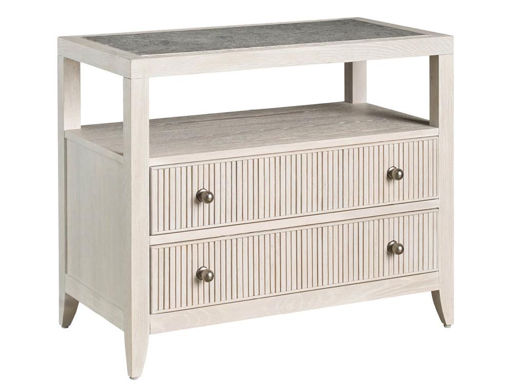 Universal Furniture - Carmen Two Drawer Nightstand - White Oak - U428356 veiw 2
