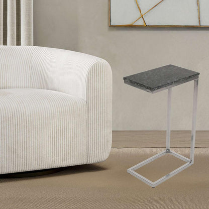 Jofran - Aurora Solid Marble Modern Luxury Glam Accent C-Table (Set of 2) in Black - 2330-NERO veiw 9