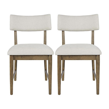 Jofran - Beck Contemporary Upholstered Split Back Dining Chair (Set of 2) in Chestnut - 2421-BECKCHS veiw 1