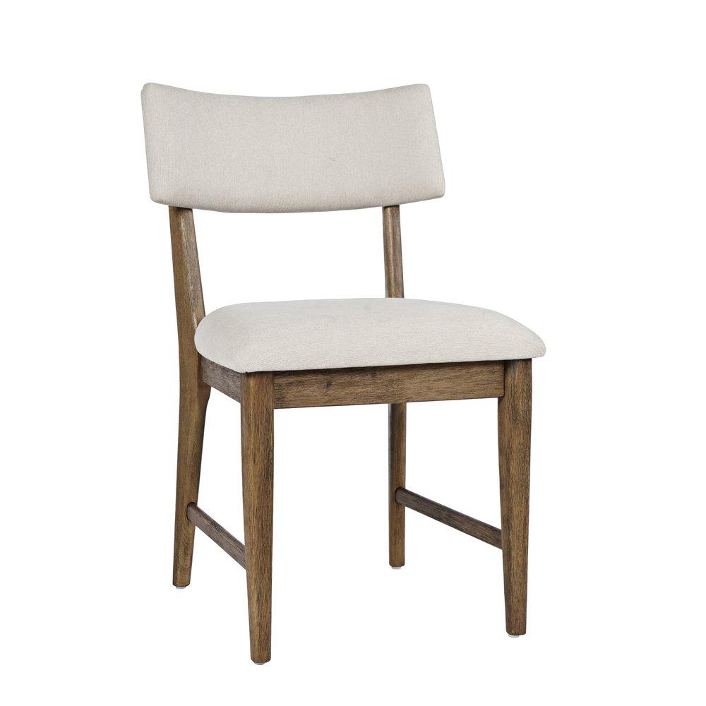 Jofran - Beck Contemporary Upholstered Split Back Dining Chair (Set of 2) in Chestnut - 2421-BECKCHS veiw 2