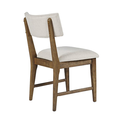 Jofran - Beck Contemporary Upholstered Split Back Dining Chair (Set of 2) in Chestnut - 2421-BECKCHS veiw 3