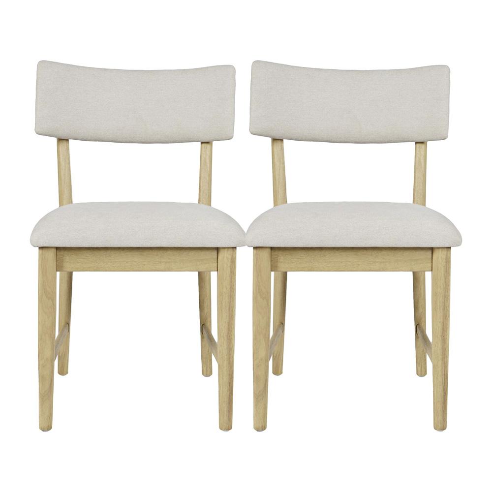 Jofran - Beck Contemporary Upholstered Split Back Dining Chair (Set of 2) in Natural - 2421-BECKNAT veiw 1