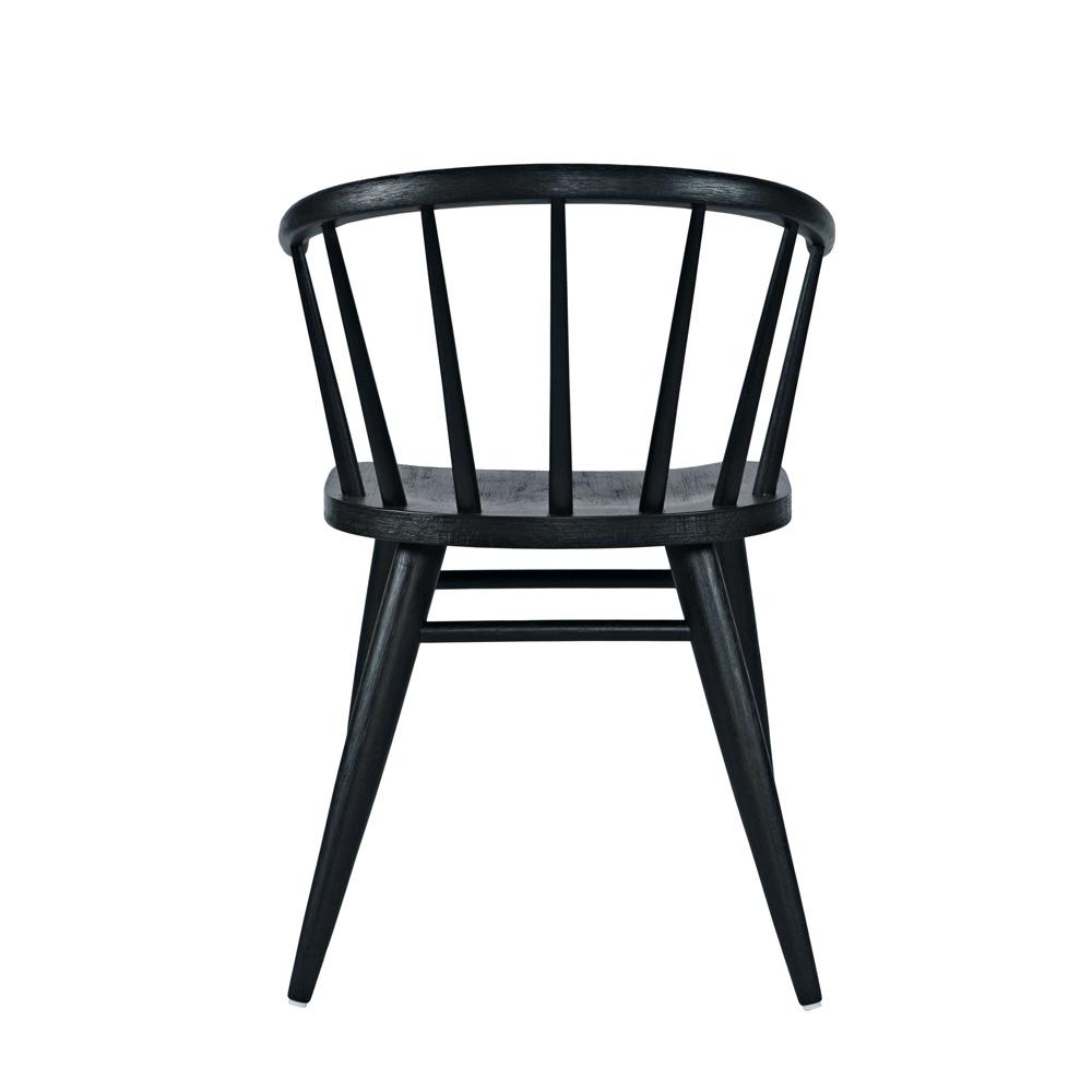 Jofran - Fitz Traditional Solid Wood Curved Back Spindle Dining Chair (Set of 2) in Black - 2421-FITZBLK veiw 5