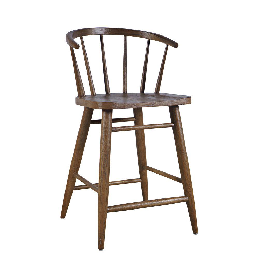 Jofran - Fitz Traditional Solid Wood Curved Back Spindle Dining Chair (Set of 2) in Chestnut - 2421-FITZCHS veiw 2