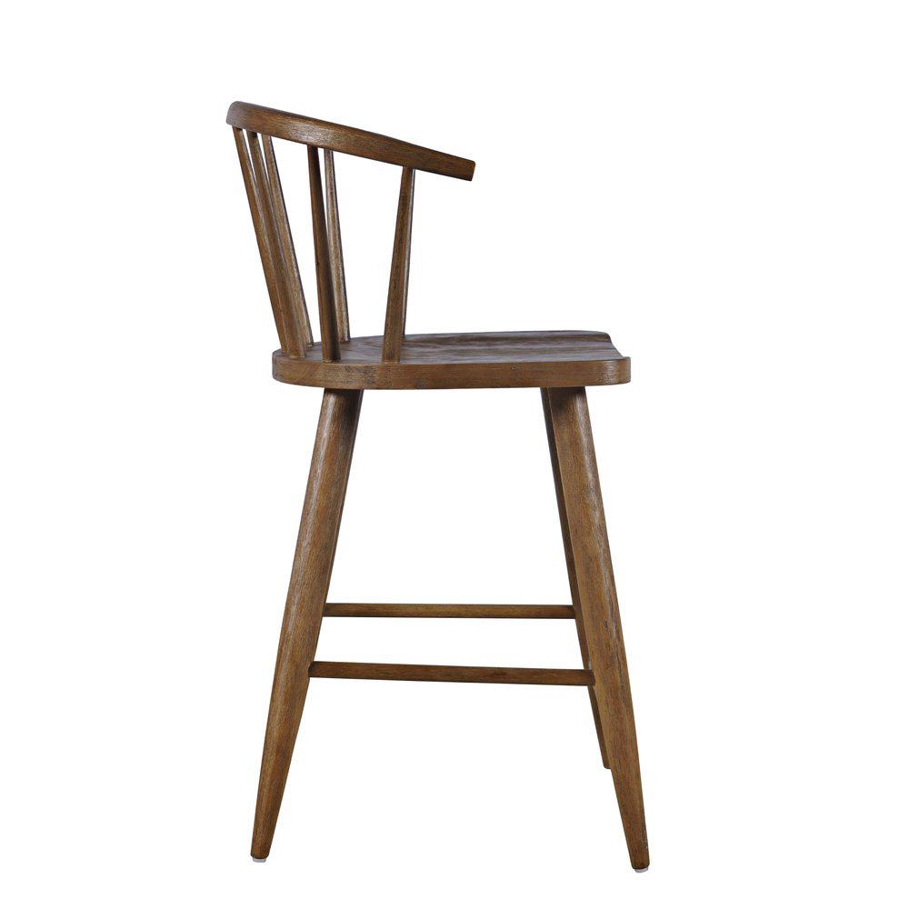 Jofran - Fitz Traditional Solid Wood Curved Back Spindle Dining Chair (Set of 2) in Chestnut - 2421-FITZCHS veiw 3