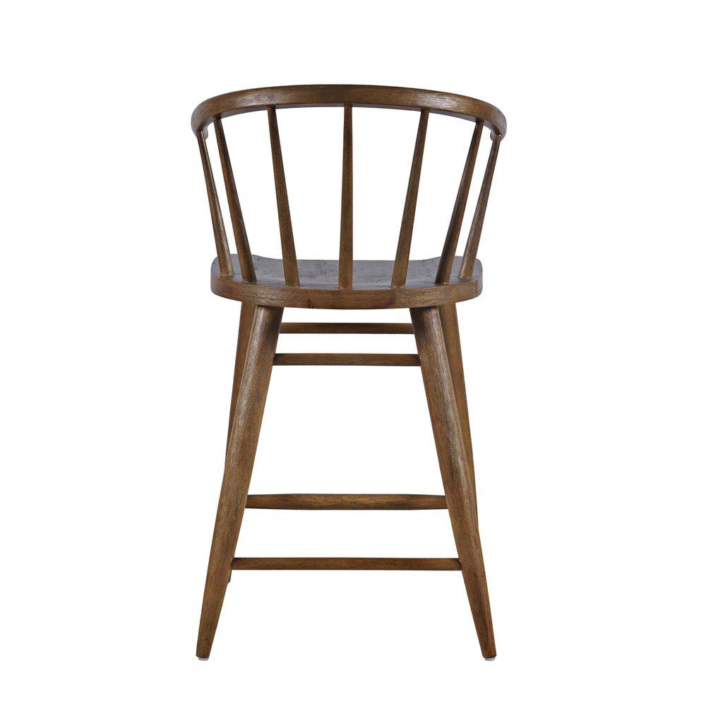Jofran - Fitz Traditional Solid Wood Curved Back Spindle Dining Chair (Set of 2) in Chestnut - 2421-FITZCHS veiw 4