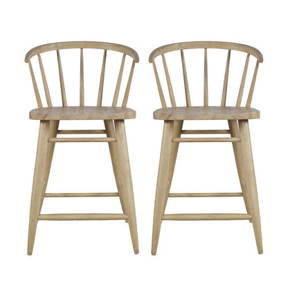Jofran - Fitz Traditional Solid Wood Curved Back Spindle Dining Chair (Set of 2) in Natural - 2421-FITZNAT veiw 1