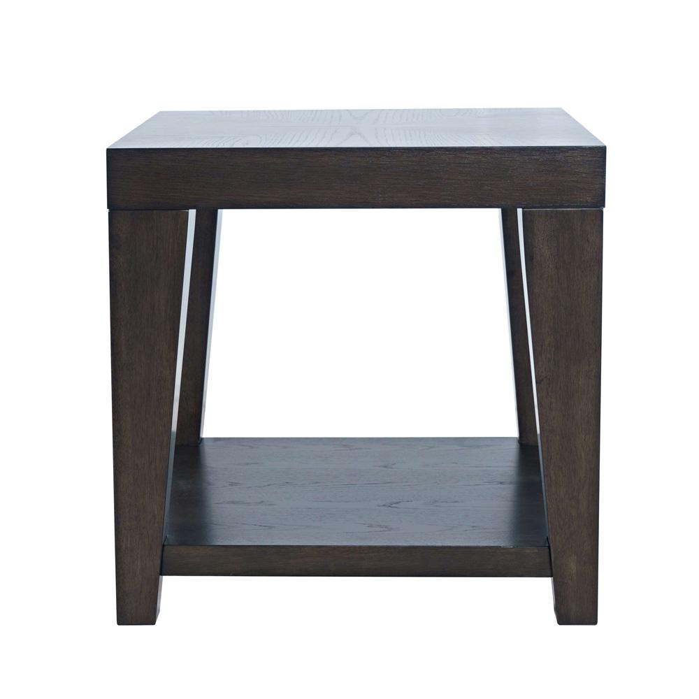 Jofran - Laurel Creek Modern Contemporary 24in Square End Table with Open Shelf in Espresso - 2450-3 veiw 2