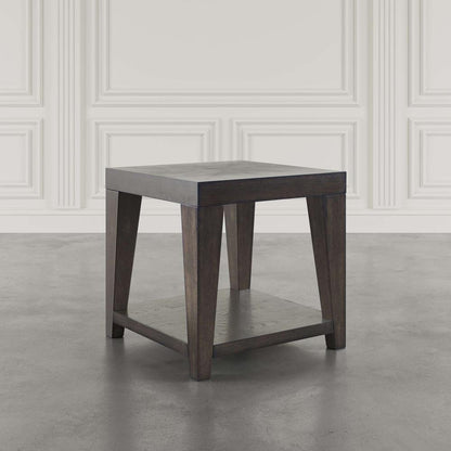 Jofran - Laurel Creek Modern Contemporary 24in Square End Table with Open Shelf in Espresso - 2450-3 veiw 6