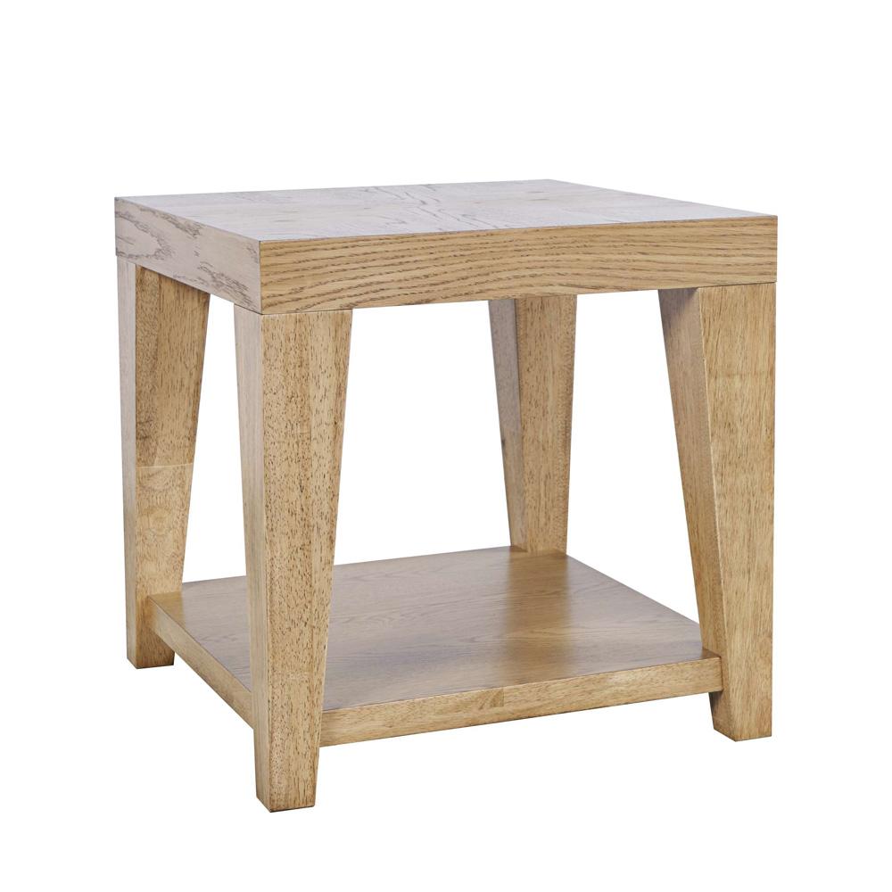 Jofran - Laurel Creek Modern Contemporary 24in Square End Table with Open Shelf in Natural - 2460-3 veiw 1