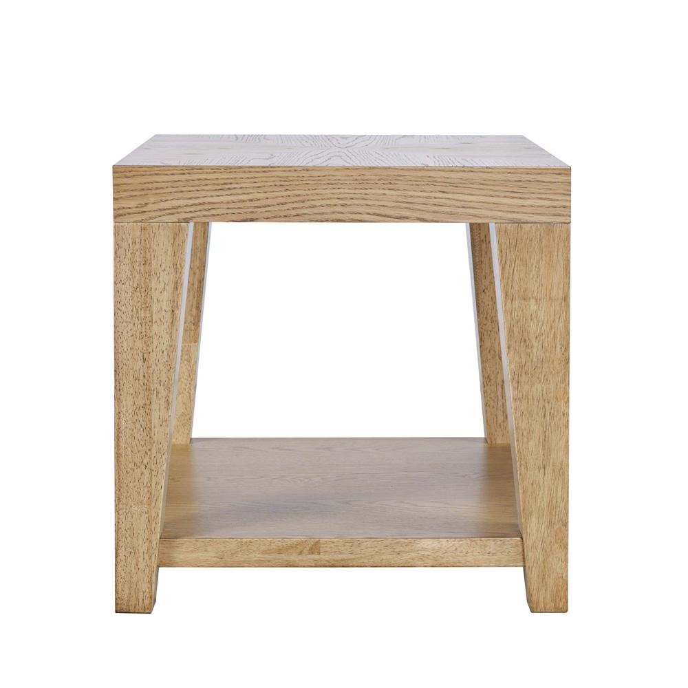 Jofran - Laurel Creek Modern Contemporary 24in Square End Table with Open Shelf in Natural - 2460-3 veiw 2