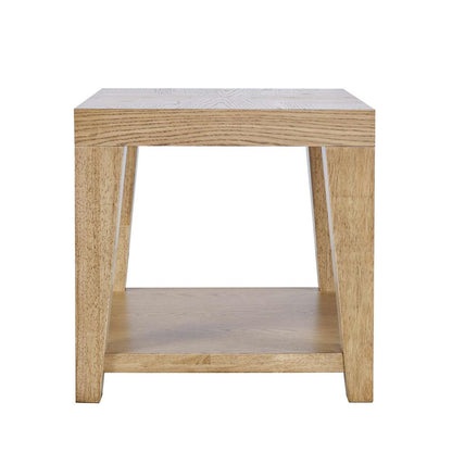Jofran - Laurel Creek Modern Contemporary 24in Square End Table with Open Shelf in Natural - 2460-3 veiw 2