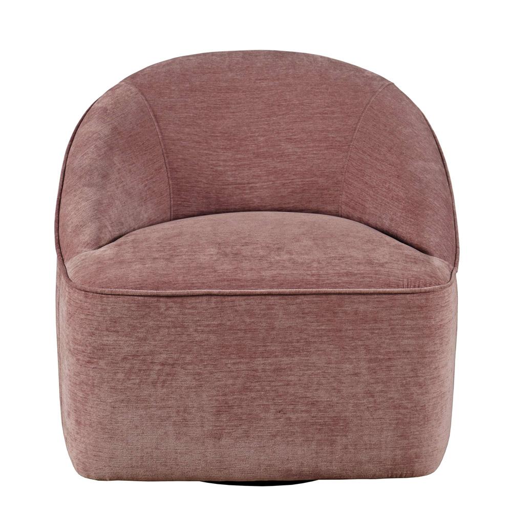Jofran - Lulu Mid-Century Modern Upholstered Casual Swivel Accent Chair in Lilac - LULU2-SW-LILAC veiw 2