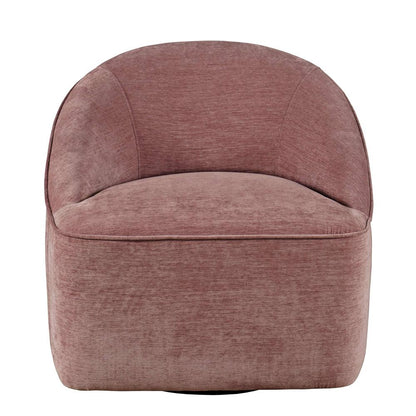 Jofran - Lulu Mid-Century Modern Upholstered Casual Swivel Accent Chair in Lilac - LULU2-SW-LILAC veiw 2