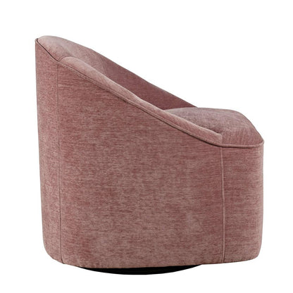Jofran - Lulu Mid-Century Modern Upholstered Casual Swivel Accent Chair in Lilac - LULU2-SW-LILAC veiw 3