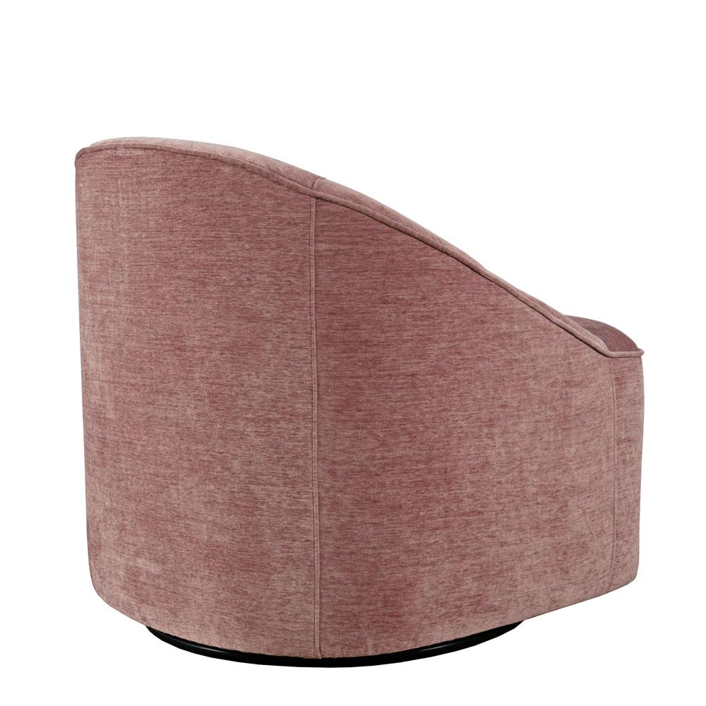 Jofran - Lulu Mid-Century Modern Upholstered Casual Swivel Accent Chair in Lilac - LULU2-SW-LILAC veiw 4